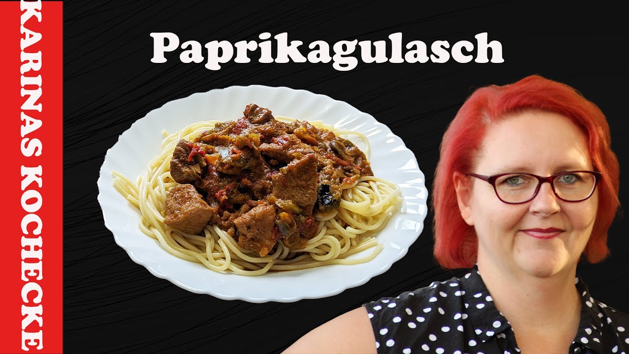 Gulasch mit Paprika und Spaghetti - Eine Geschmacksexplosion für die Sinne ein Rustikales Rezept