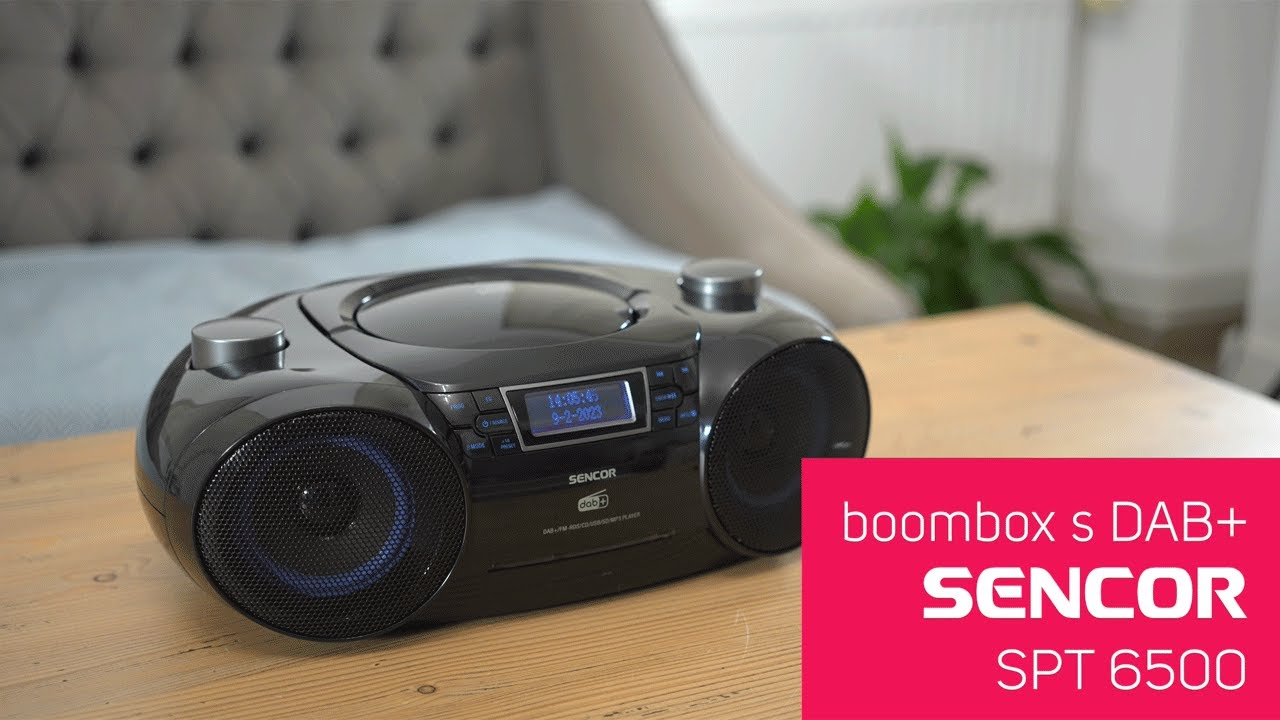 Unboxing boombox s DAB+ Sencor SPT 6500