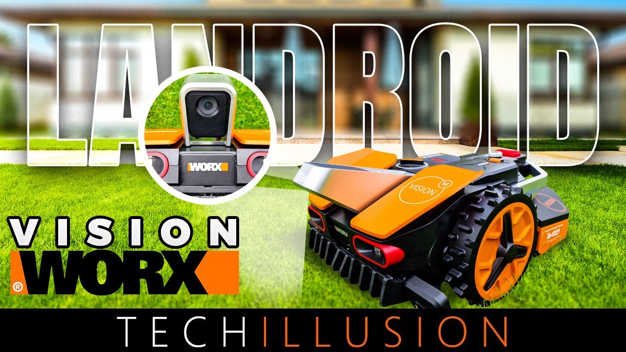 🔥CAMERA instead of WIRE?!🧐 The NEW WORX Landroid VISION robotic mower Wireless!😱 - WR206e M600 Test