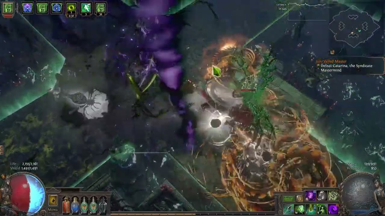Poison EK/Tornado - Low Level Syndicate Boss - Path of Exile 3.24 Necropolis