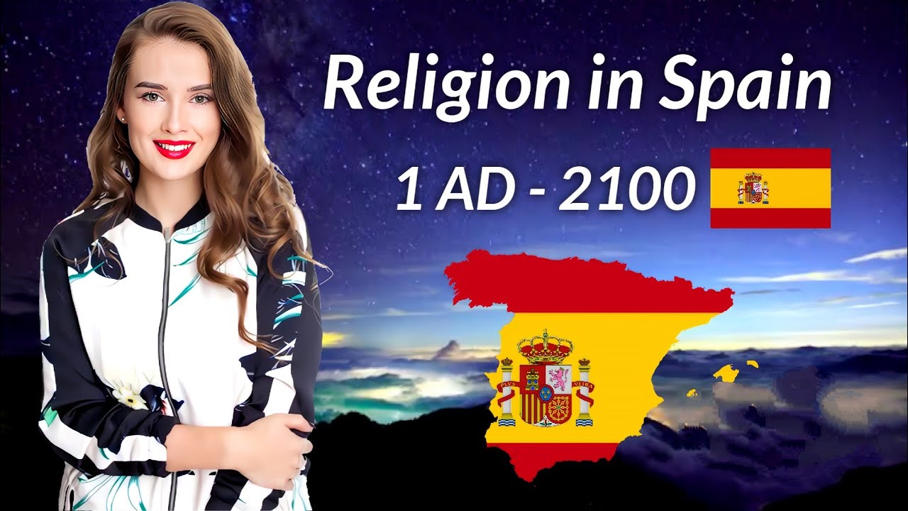Religion in Spain (España)  from 1AD - 2100