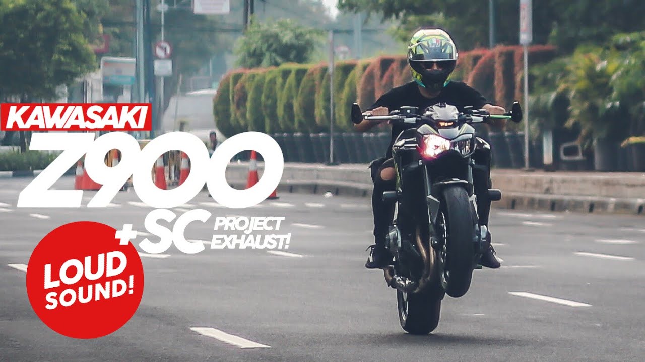 BEAUTIFUL SOUND OF KAWASAKI Z900 + SC PROJECT EXHAUST