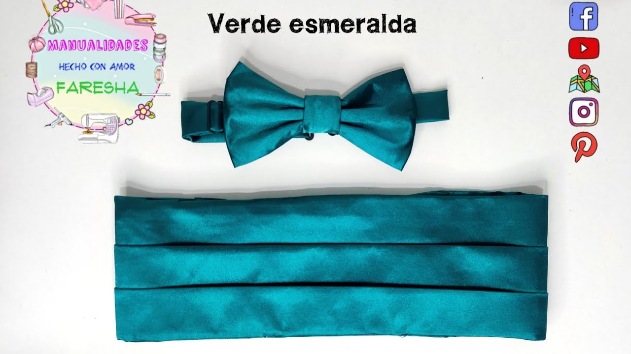TUTORIAL moño pajarita con broche y fajin drapeado infantil con velcro adhesivo, SIN AUDIO 🔉