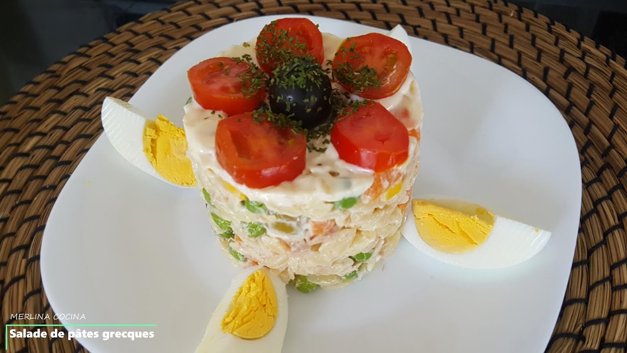 Id&eacute;e repas d'&eacute;t&eacute; complet, Salade de p&acirc;tes grecques !!! rapide, simple, et l&eacute;ger