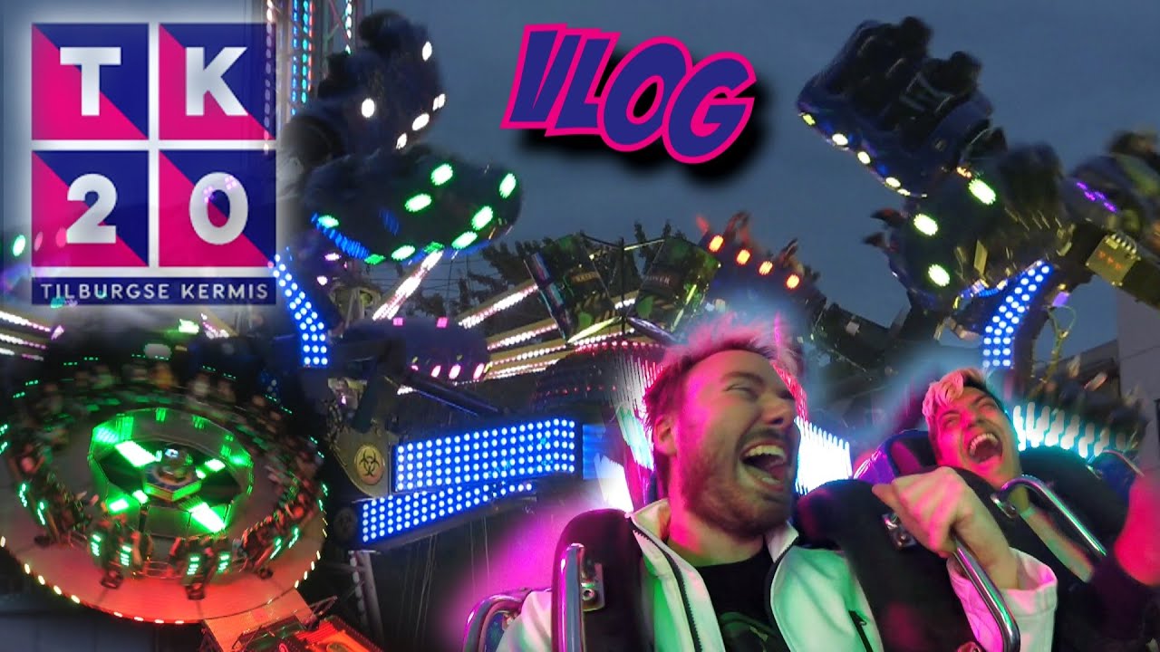 TILBURGSE KERMIS VLOG - TOXIC! BESTE FLATRIDE OOIT?! | HEFTIG RITJE REACTOR! | LOL IN HET FUNHOUSE!