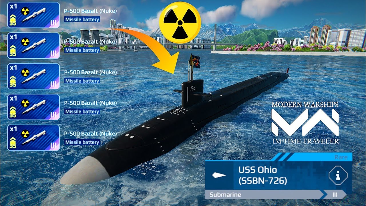 Full P-500 Bazalt Nuke Missiles on USS Ohio Submarine! Modern warships