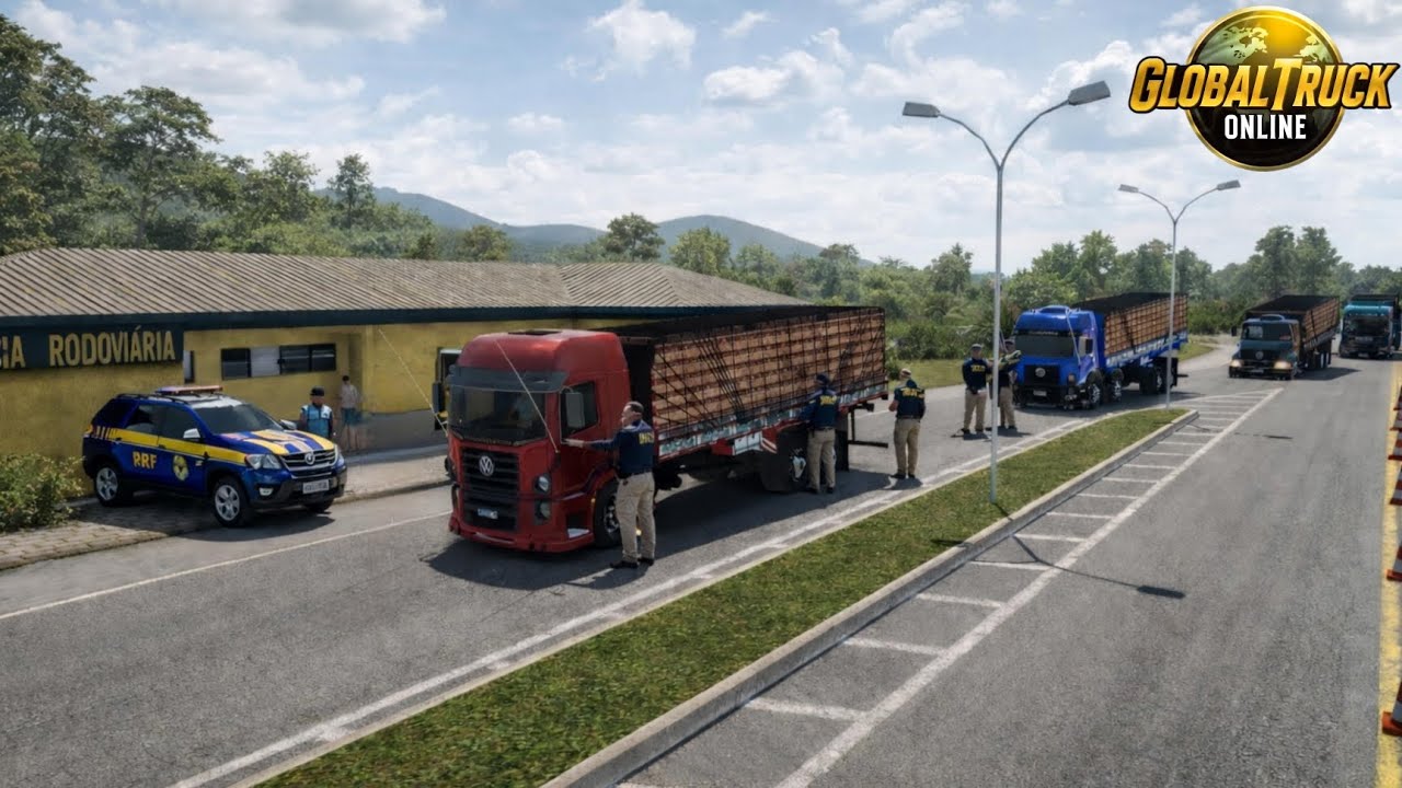 (PARTE 2) GLOBAL TRUCK ONLINE COMBOIO QUALIFICADO PRESSÃO QUASE DEU RUIM NA PRF 😱