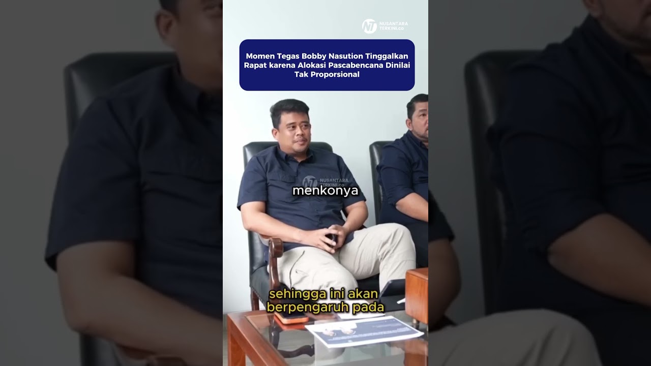 TEGAS, Bobby Nasution Tinggalkan Rapat karena Alokasi Pascabencana Dinilai tak Proporsional