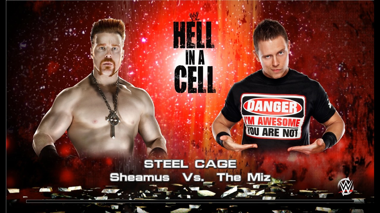 WWE 2k15 Личное первенство по правилам Steel Cage на вылет бой между Sheamus 11 - The Miz