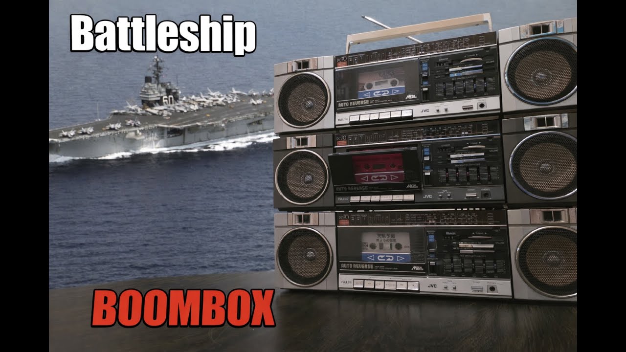 Ремонт и обзор портативной аудиосистемы Battleship BOOMBOX - JVC PC-70.