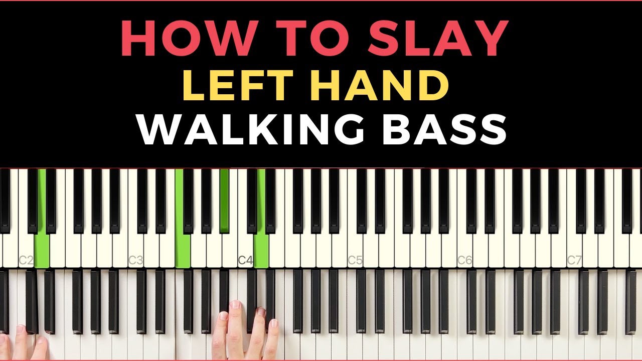 How to Slay Left Hand Walking Bass Lines - Every Solo Jazz Piano Technique Series Part 2