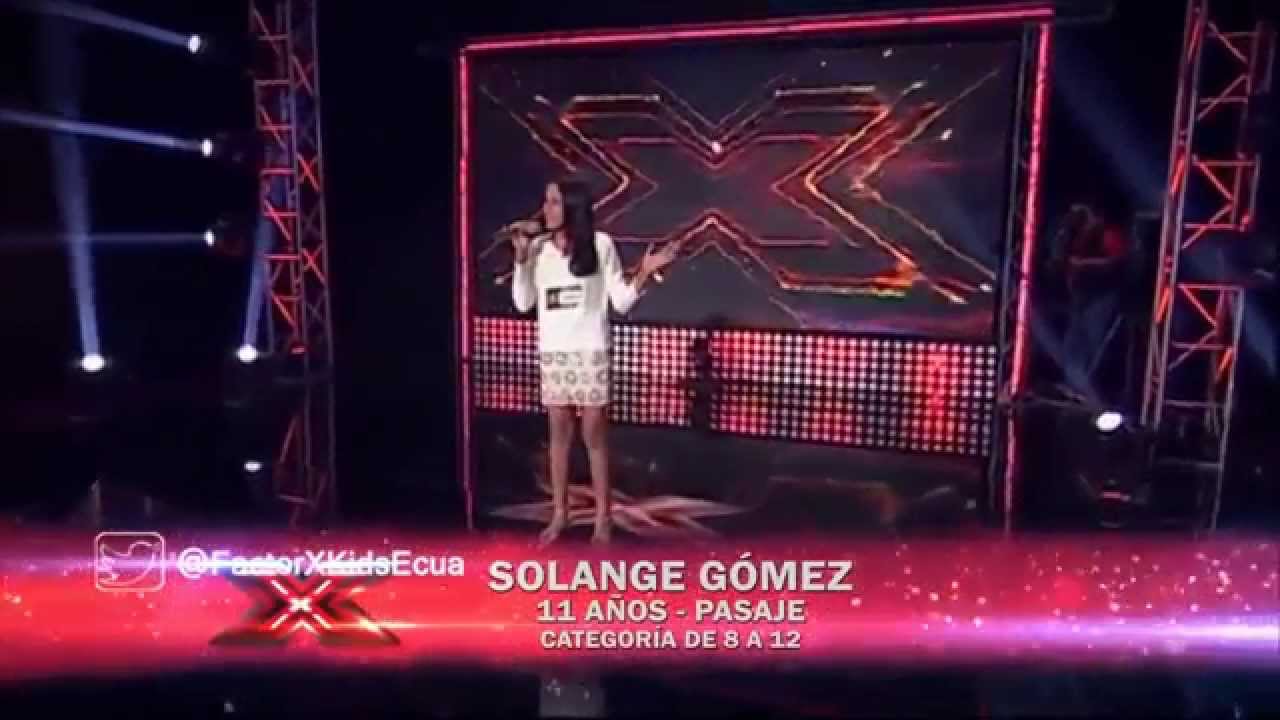 Solange Gómez - Herida | (Programa 4) Casting Factor X Kids Ecuador 2015