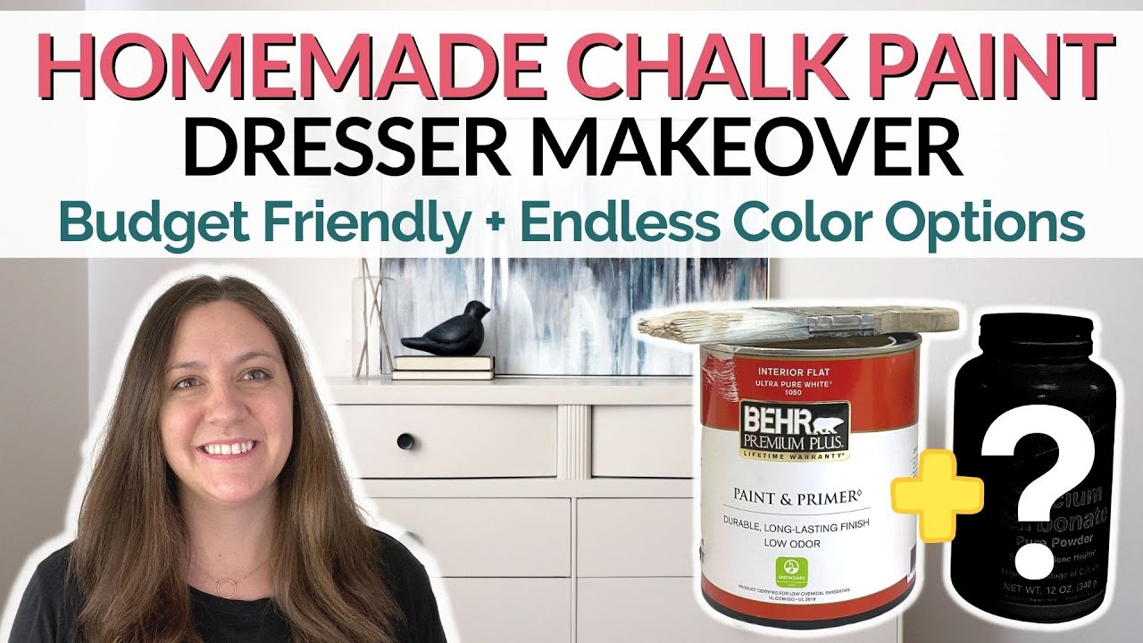 Homemade Chalk Paint Furniture Makeover | Thrifted Furniture Makeover