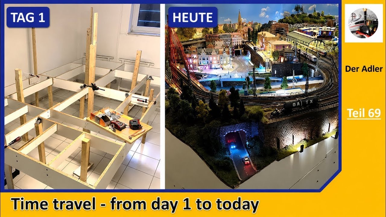 3 Jahre Bau meiner Modelleisenbahn in nur 30 Minuten - Zeitreise
