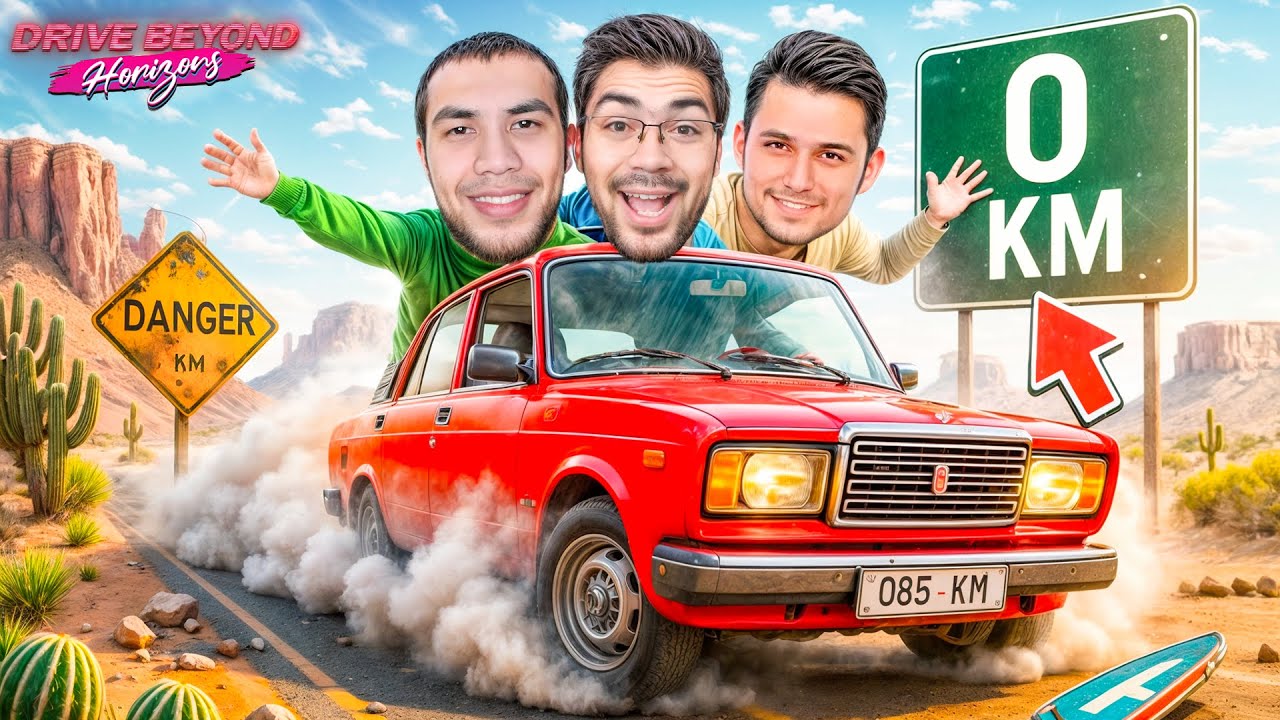 HAMMASI BOSHQATDAN YANAMI?! BU SAFAR ANIQ 50 KM GACHAM BORAMIZ - DRIVE BEYOND HORIZONS