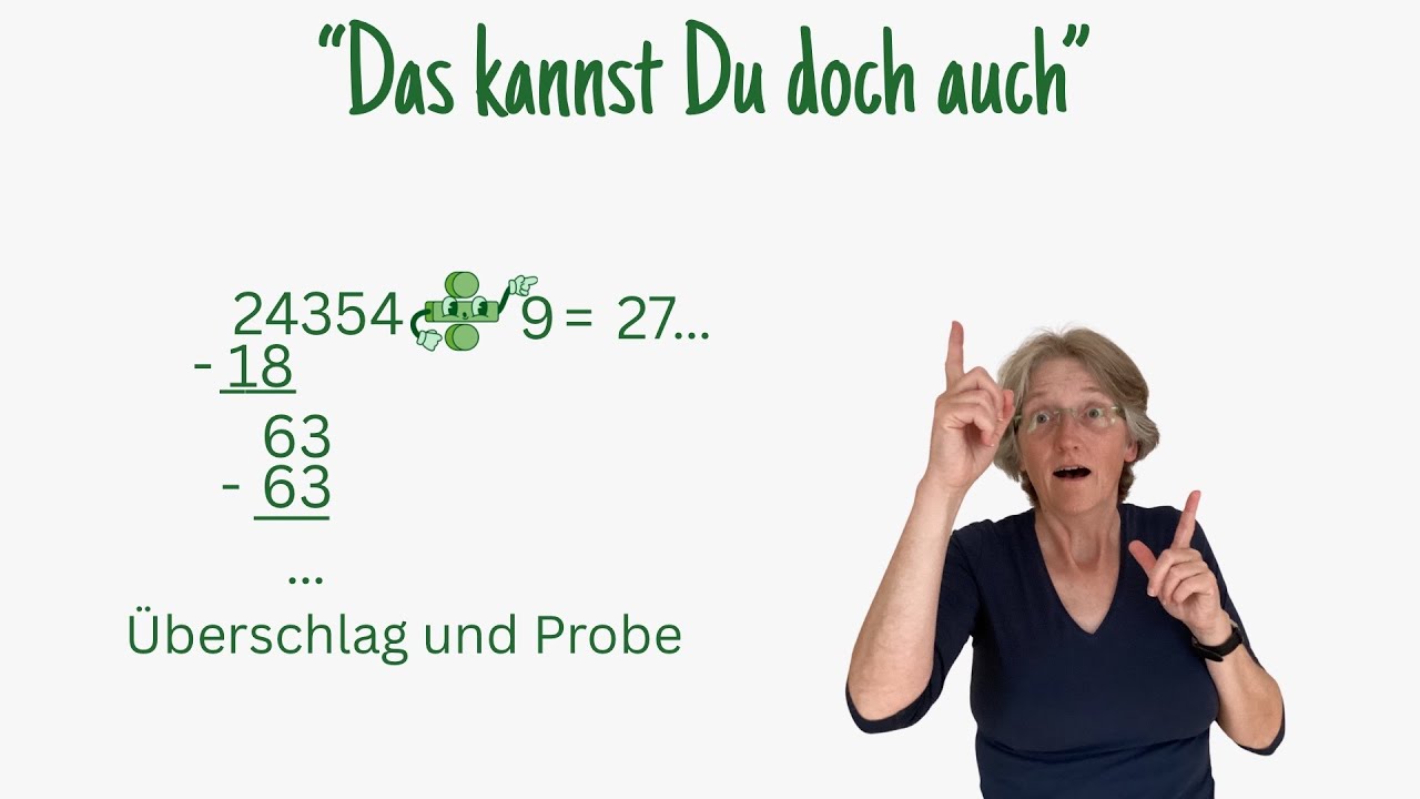 Schriftliche Division mit Probe und Rest Kl.4