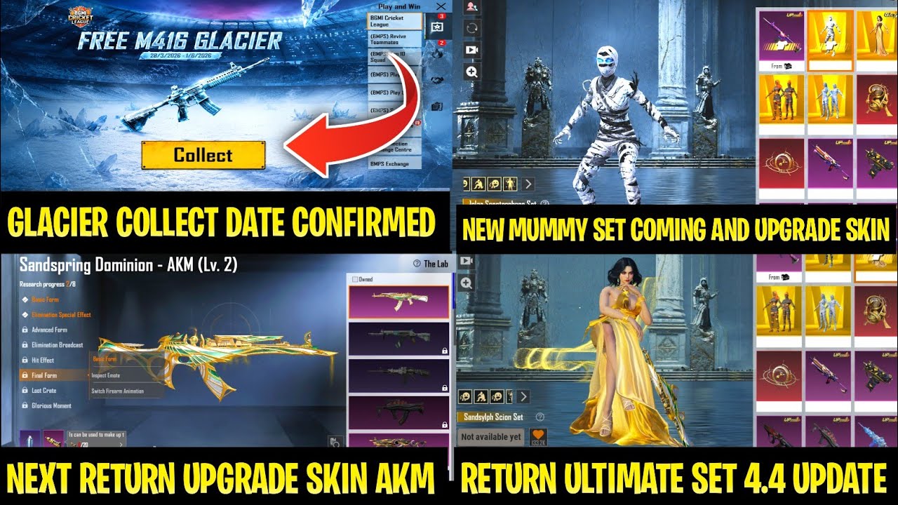 🔴REVEALED NEXT MUMMY SET WITH UPGRADE SKIN | GLACIER DATE COLLECT DATE HERE \ RETURN ULTIMATE SET