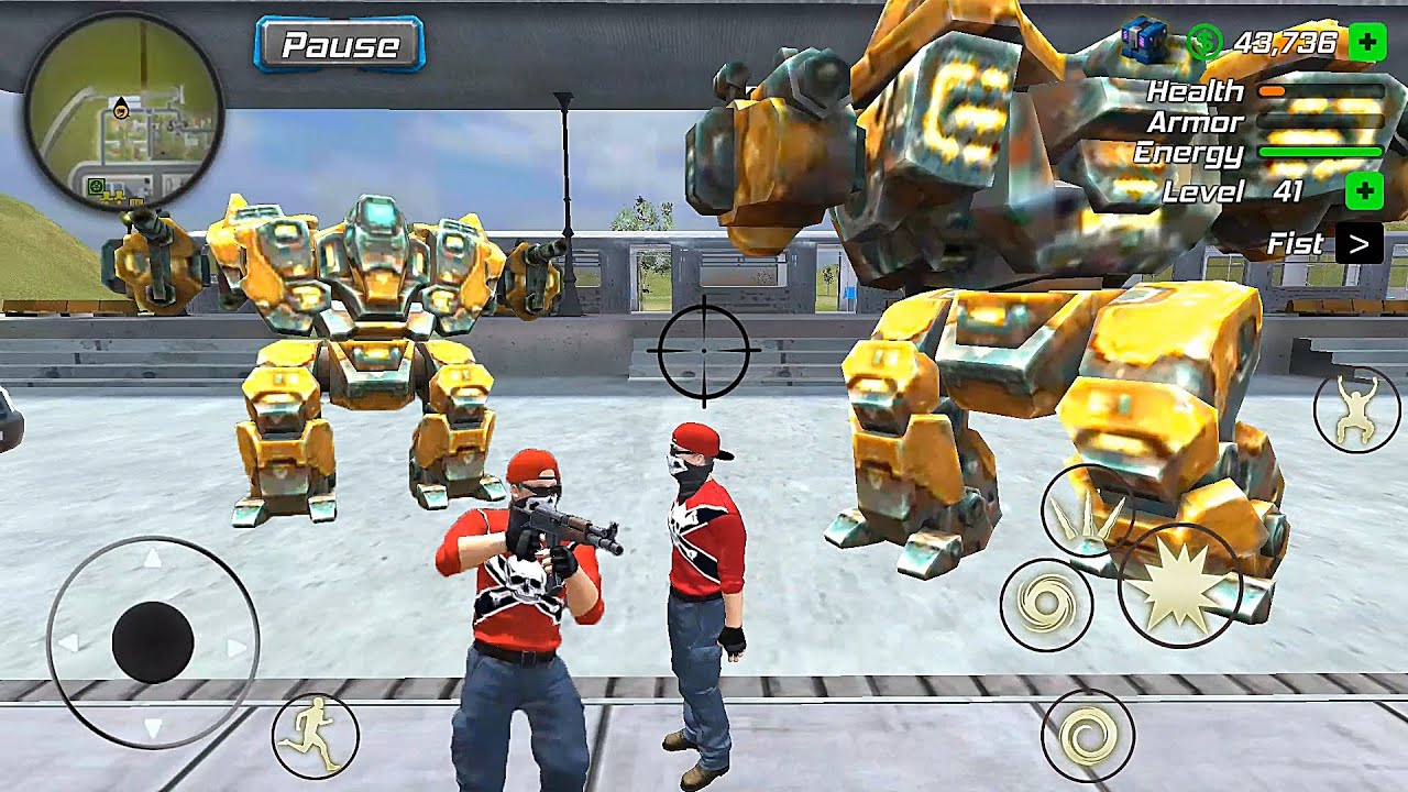 Grand Action Simulator - New York Car Gang #131 Control the Robot