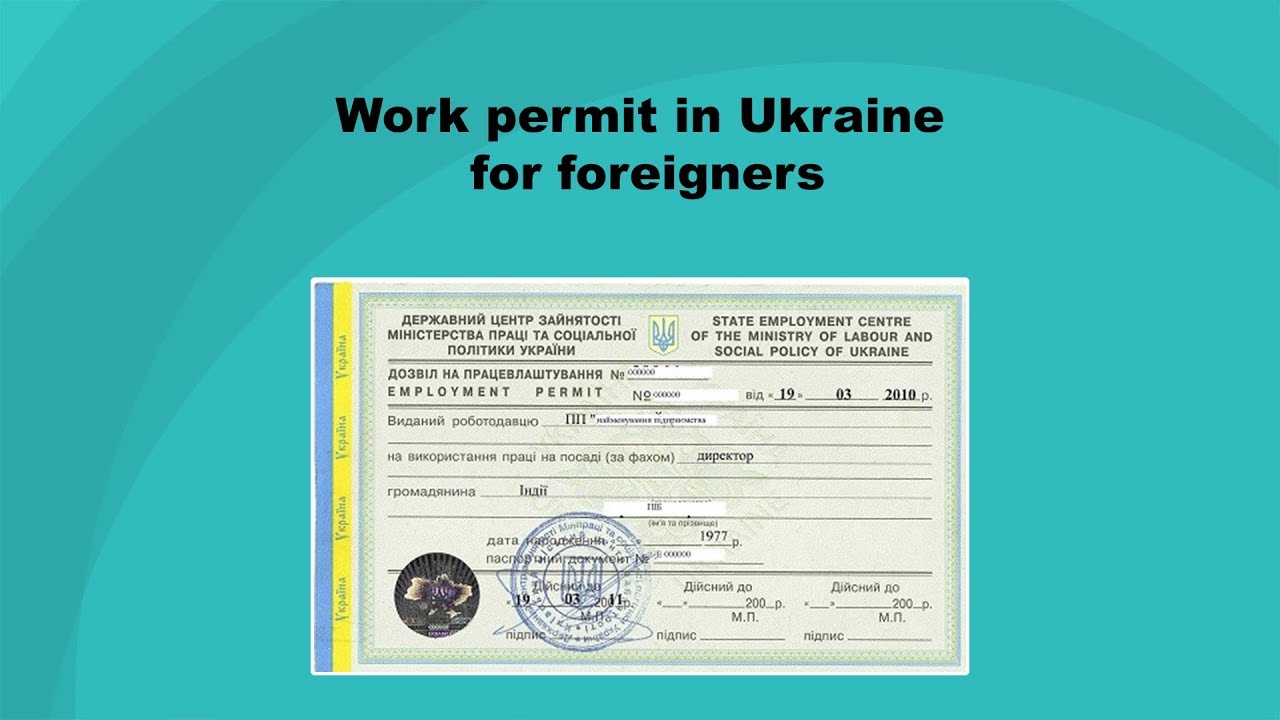 Work permit in Ukraine for foreigners - Migrations Agency