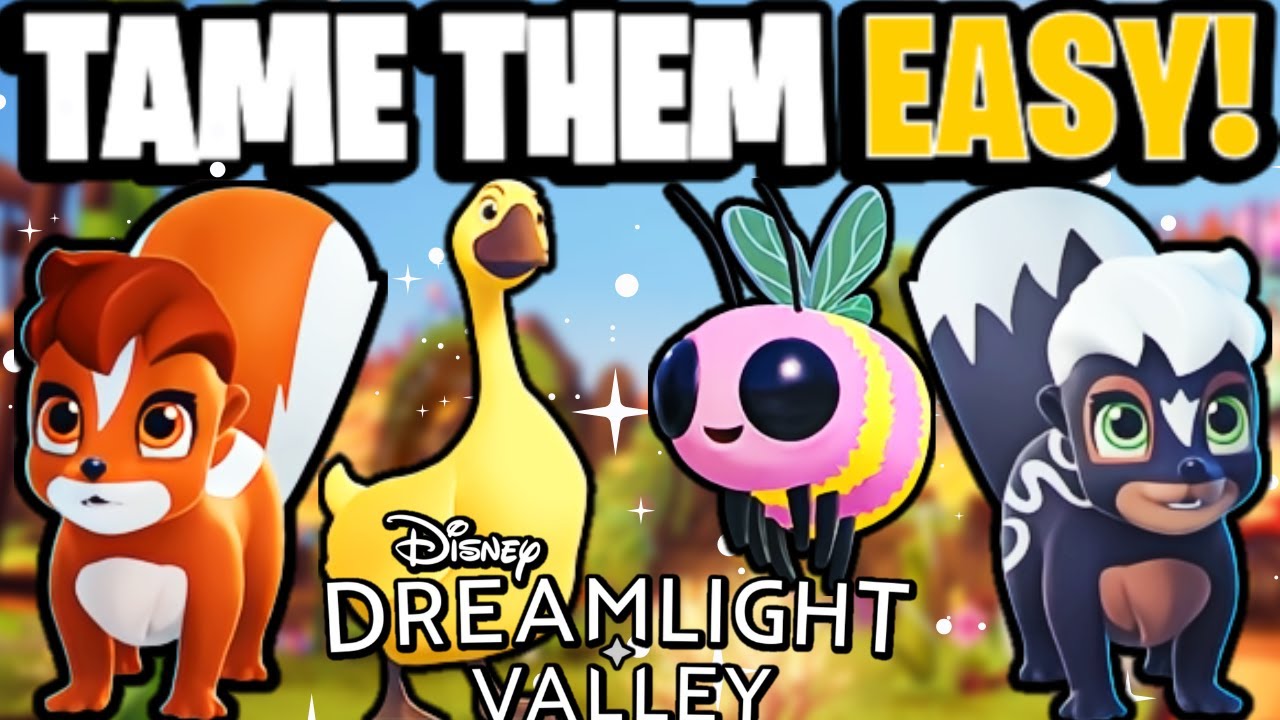ЛЮБИМАЯ ЕДА всех компаньонов Wishblossom! (Сладкая пчела, скунсы и гуси) | Dreamlight Valley