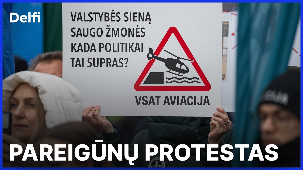 Tiesiogiai: Nacionalinio pareigūnų profesinių sąjungų susivienijimo protestas &bdquo;Popierinis saugumas&ldquo;