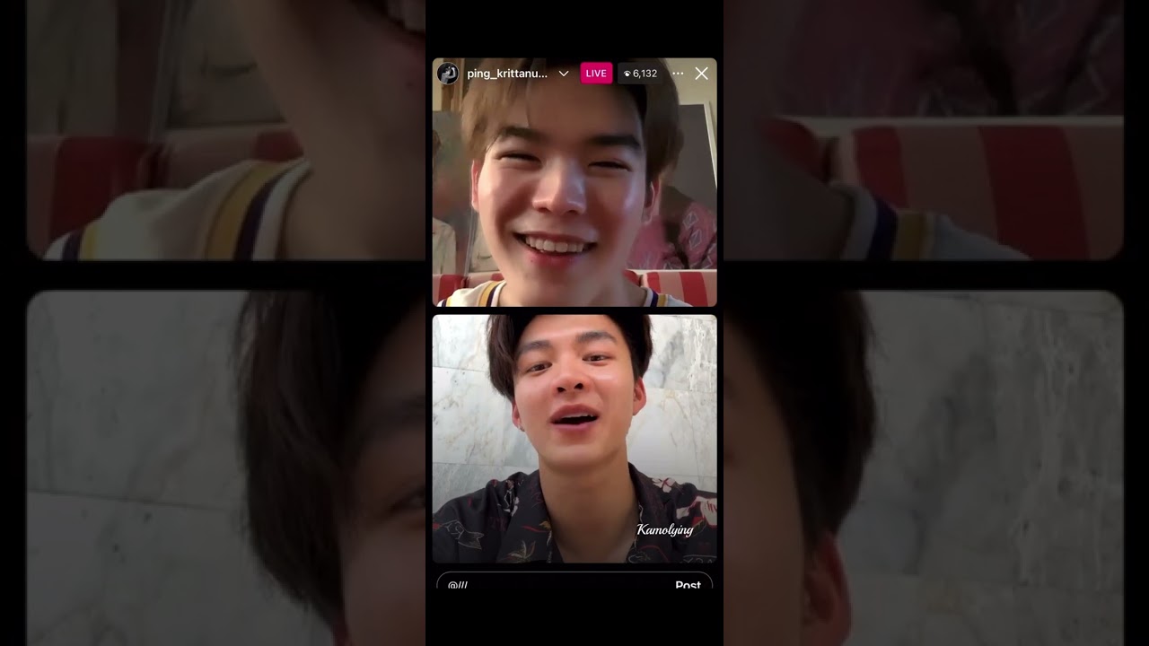 มีนปิง Live วันสงกรานต์ 14042567 #meenping #Area86 #Meennicha8 #PingKrittanun