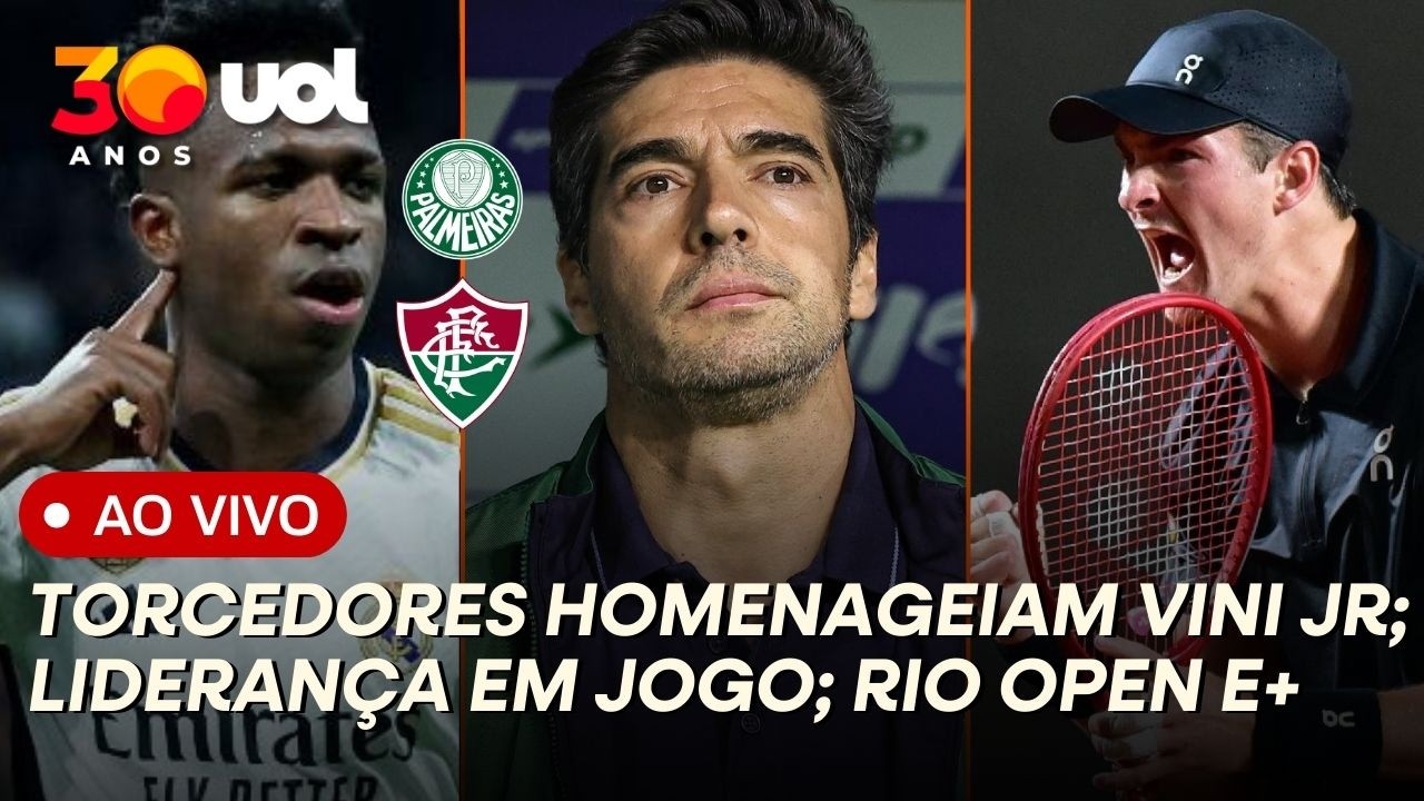 CHAMPIONS: TORCIDA DO REAL HOMENAGEIA VINI JR; BRIGA PELA LIDERANÇA DO BRASILEIRÃO; RIO OPEN E+