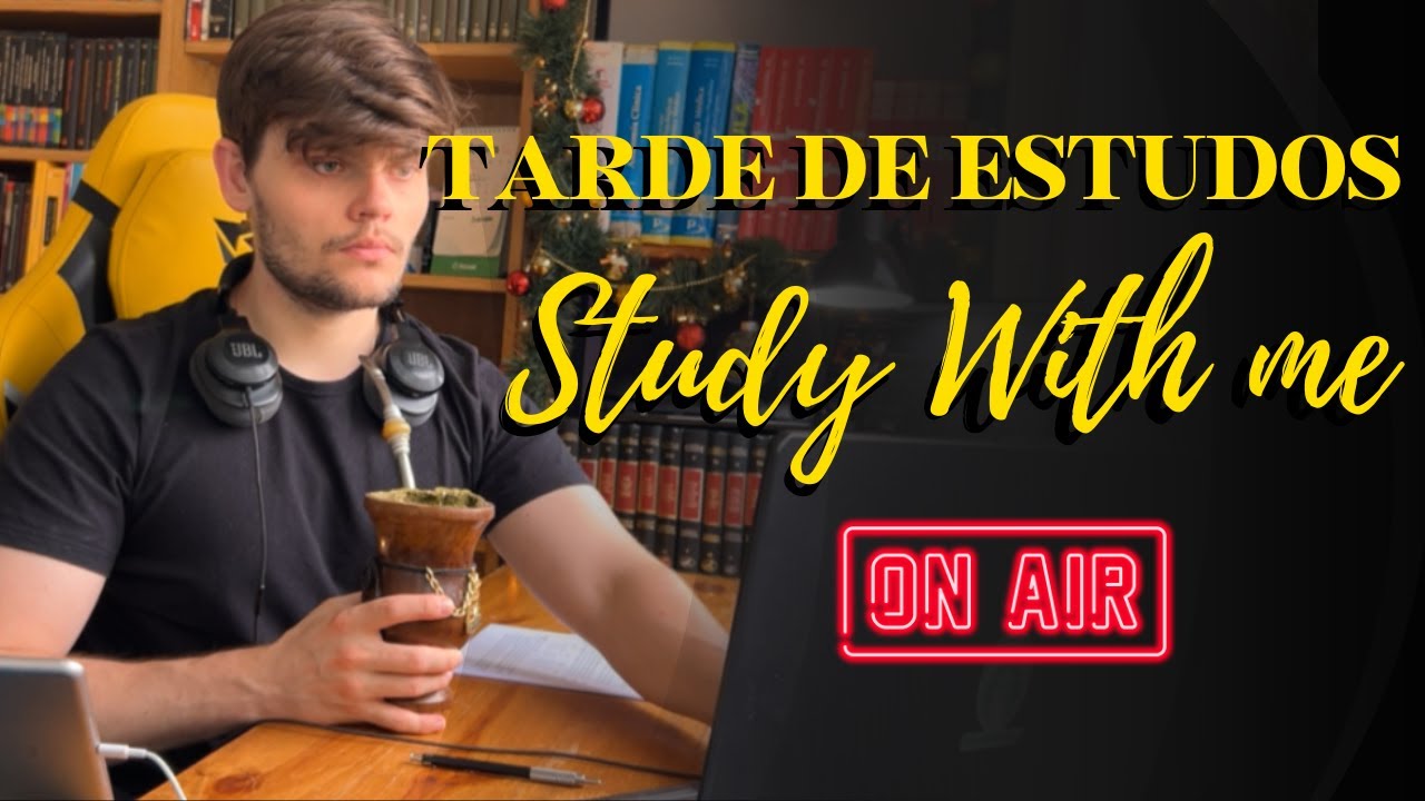 Study With Me AO VIVO | Tarde de Estudos &bull; Pomodoro 50/10 📚