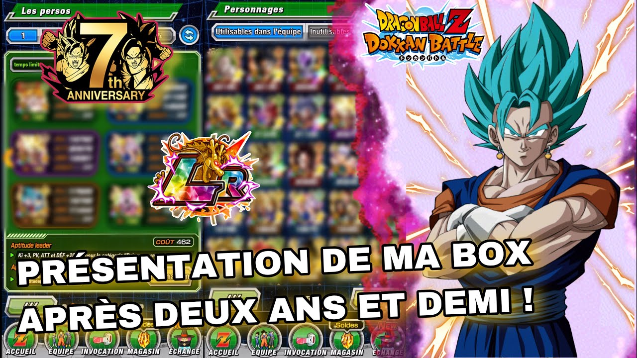 PRÉSENTATION DE MA BOX DOKKAN BATTLE APRÈS 2 ANS ET DEMI DE JEU !
