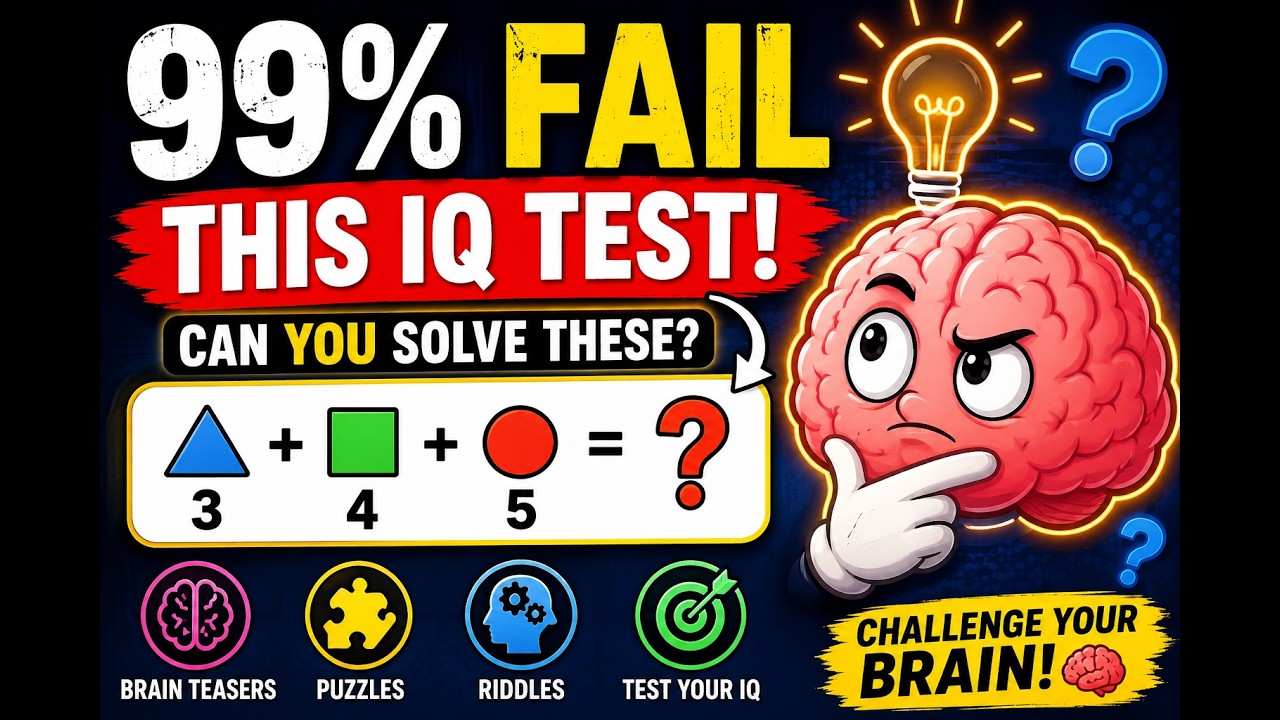 🎯 LIVE Brain Test Challenge! 🧠 #BrainTest #Riddles #Puzzles #quiz #BrainTeasers #iqtest
