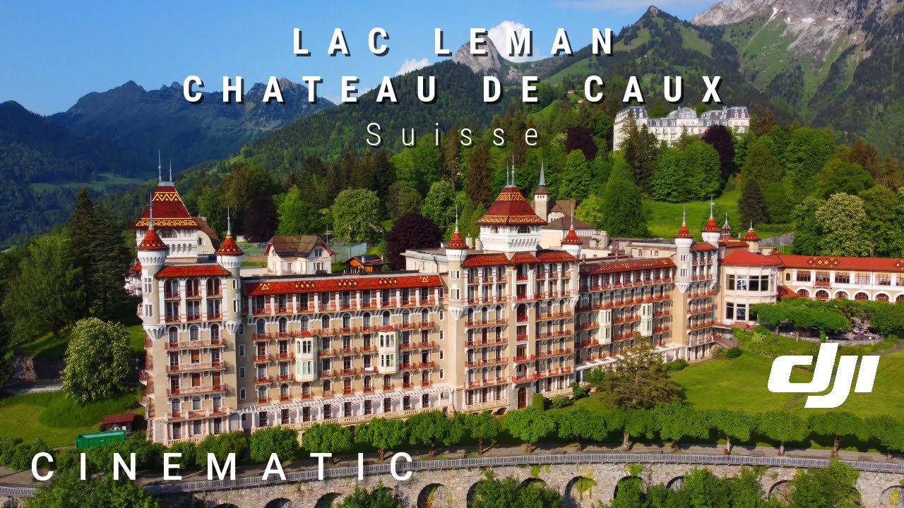 Lac léman - chateau de Caux I DJI  Cinematic Footage I 4K Drone Video I Suisse