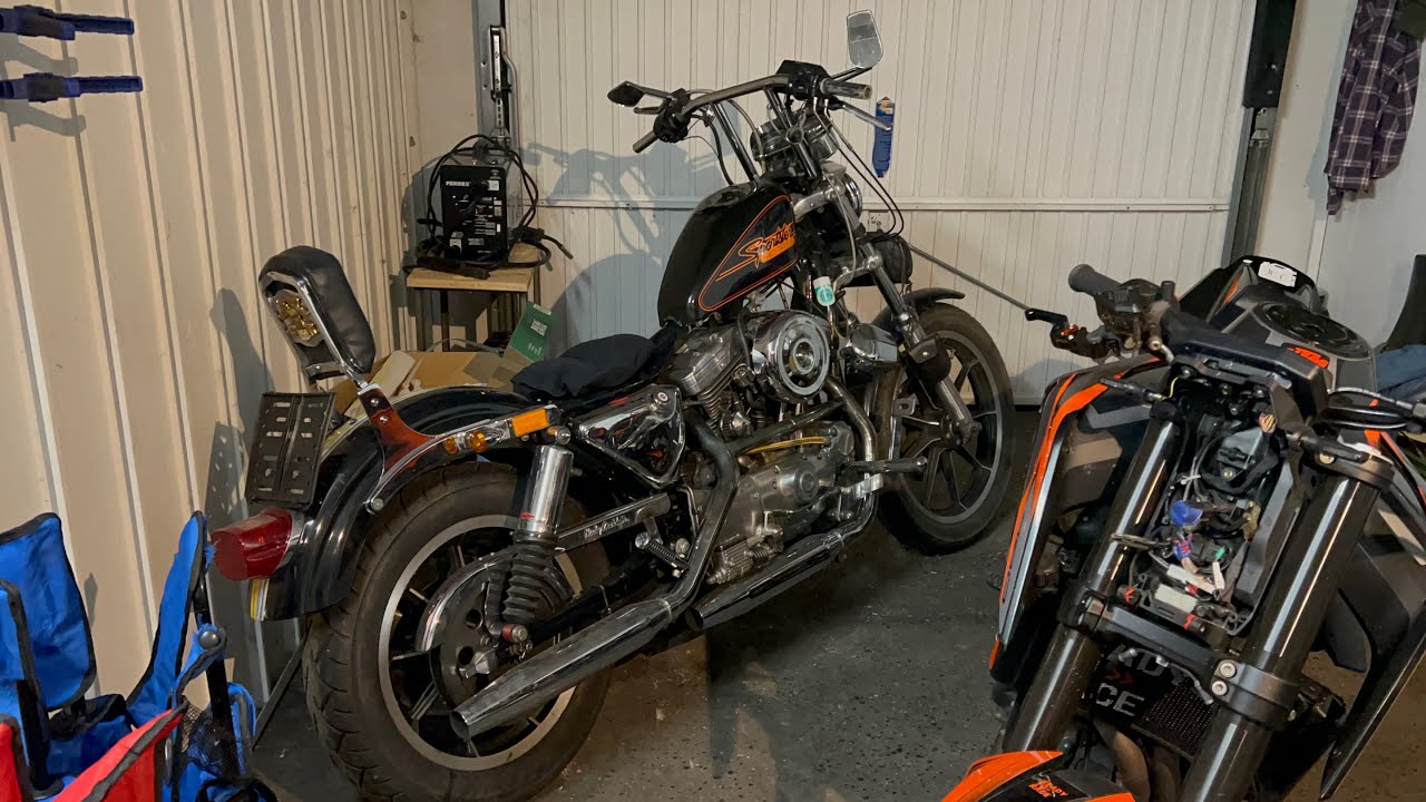 Neue Garage und Start Harley Umbau