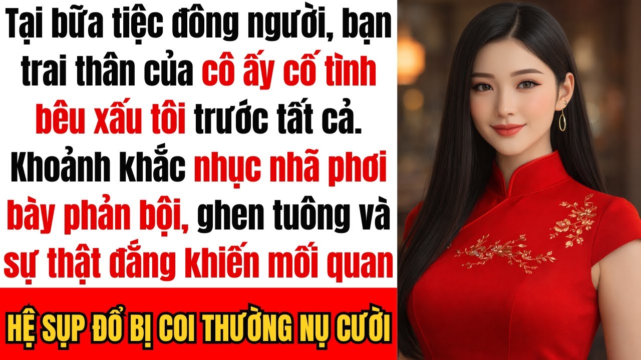 “Tại bữa tiệc, bạn trai thân của cô ấy đã cố tình bêu xấu tôi trước mặt mọi người...