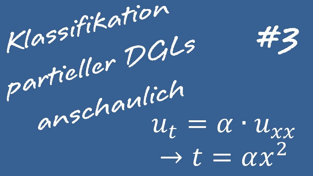 Klassifizierung Partieller Differentialgleichungen (anschaulich) #3