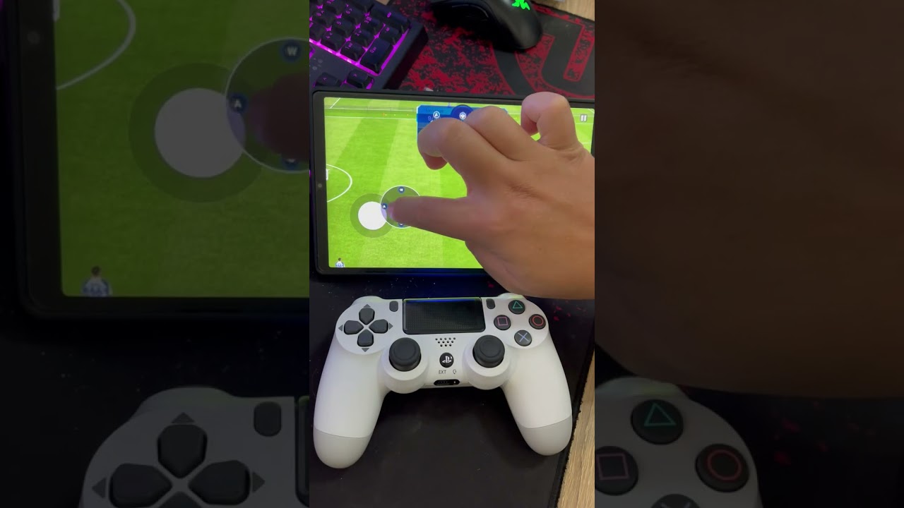 สอนเชื่อมจอย PS4 กับเกมส์ FC Mobile