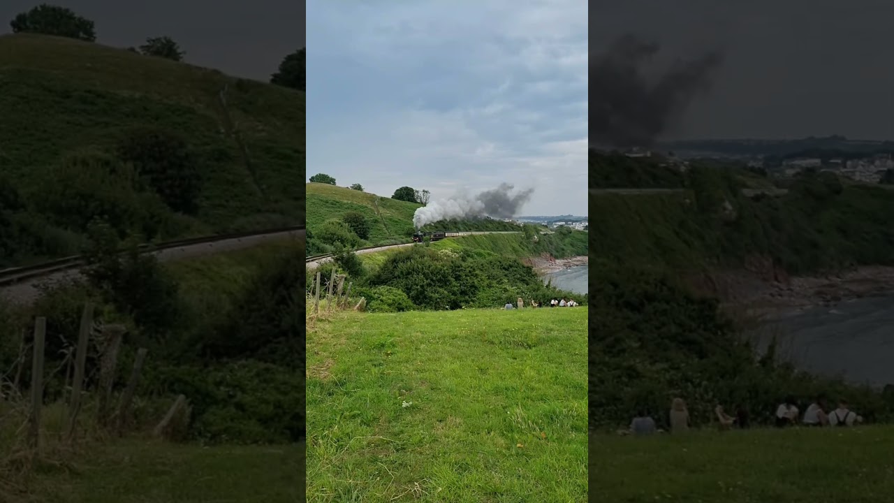 5029 Nunny castle charging up Goodrington Bank