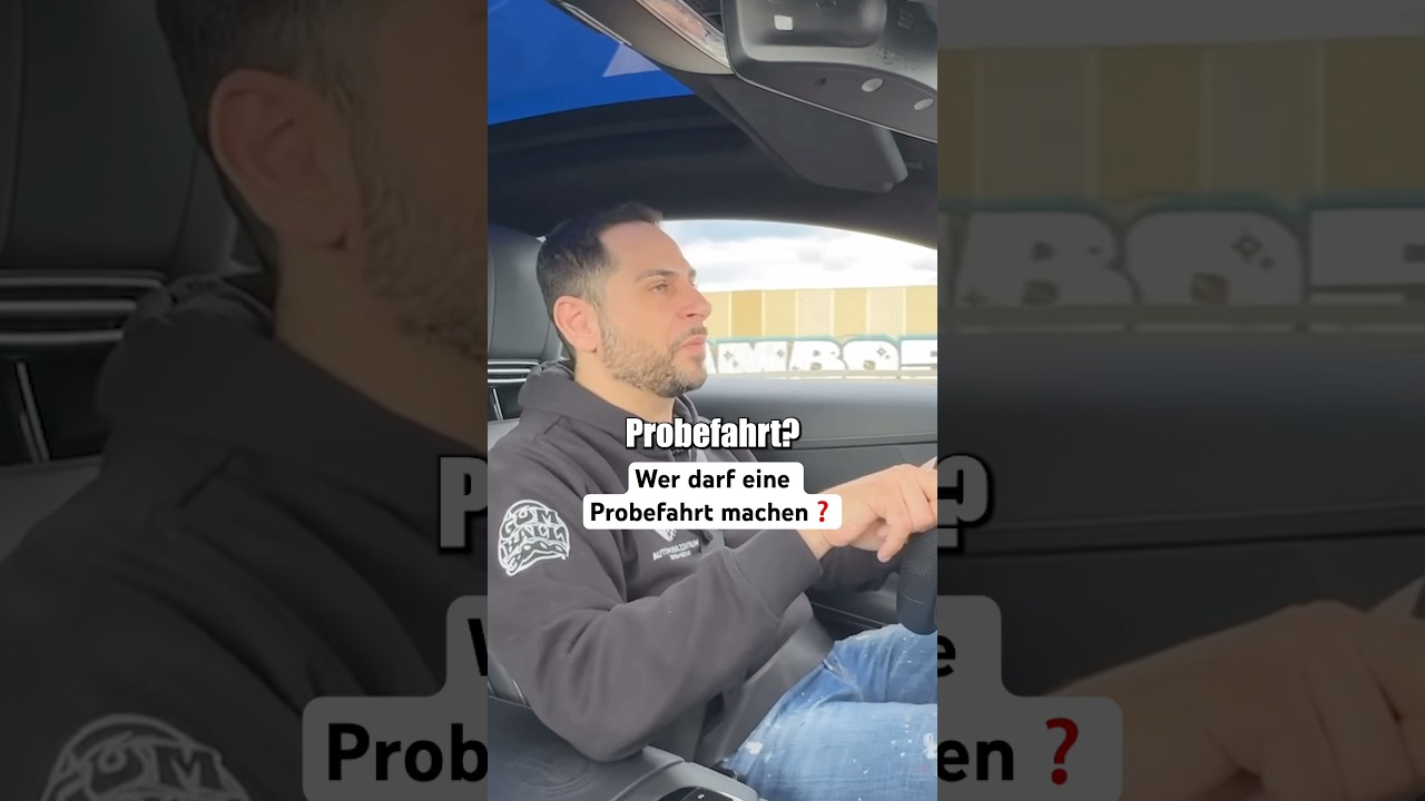 Wer darf bei Omid eine Probefahrt machen❓