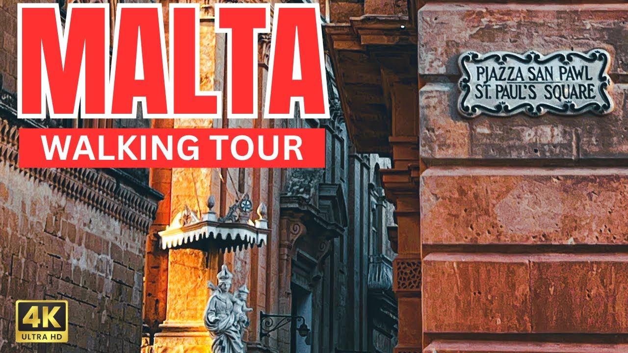 Discover the Charms of Malta - Scenic Walking Tour|4K