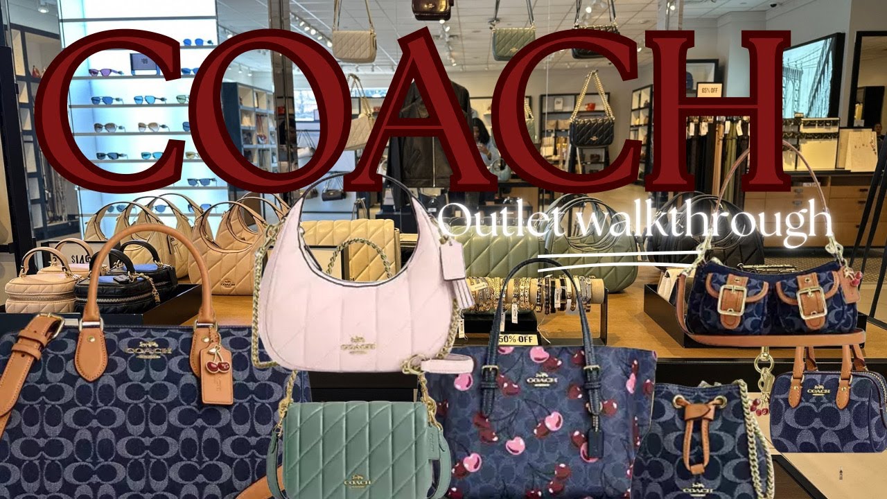 👖COACH Outlet Walkthrough I SOLD OUT Viral Denim Collection + New Quilted & Cherry Prints!#coachbag
