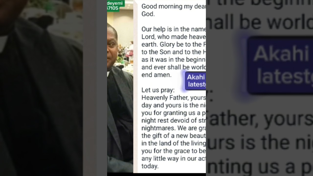 Rev. Fr Peter Adeyemi' message for today 14th-05-2024. 