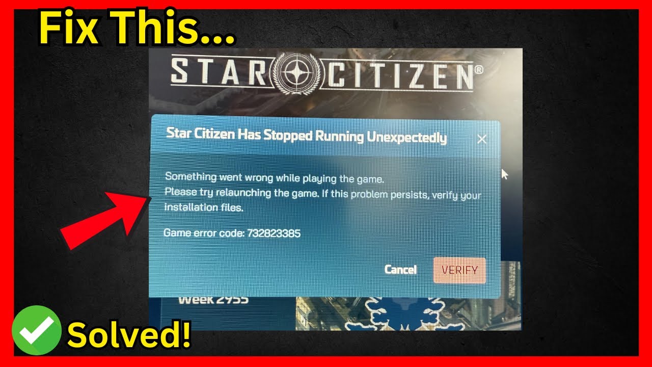 Star Citizen Has Stopped Running Unexpectedly (Quick fix)