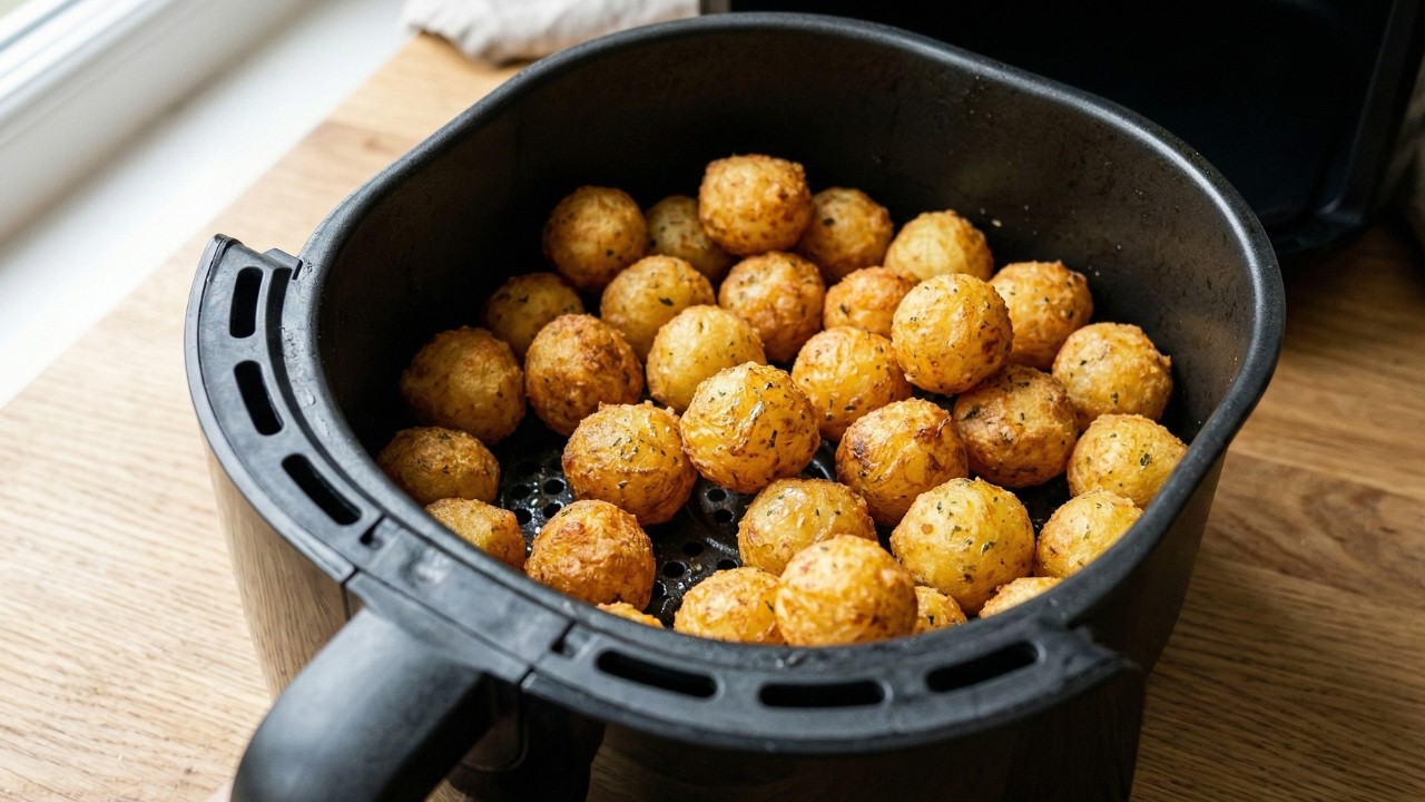 Essas Bolinhas de Batata na Air Fryer São Simples e Viciantes