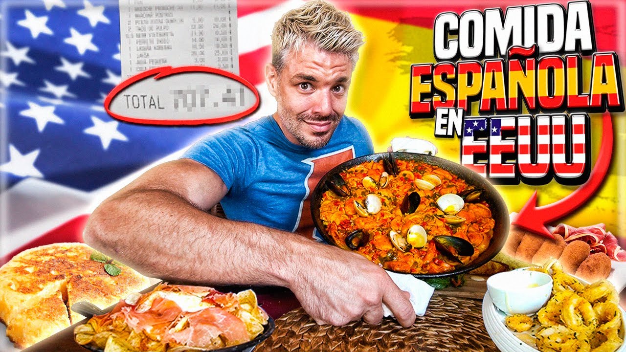 COMIENDO EN UN RESTAURANTE ESPAÑOL EN ESTADOS UNIDOS *PIDO PAELLA Y ME PONEN ESTO* 🤬 🇺🇸 Vs 🇪🇸