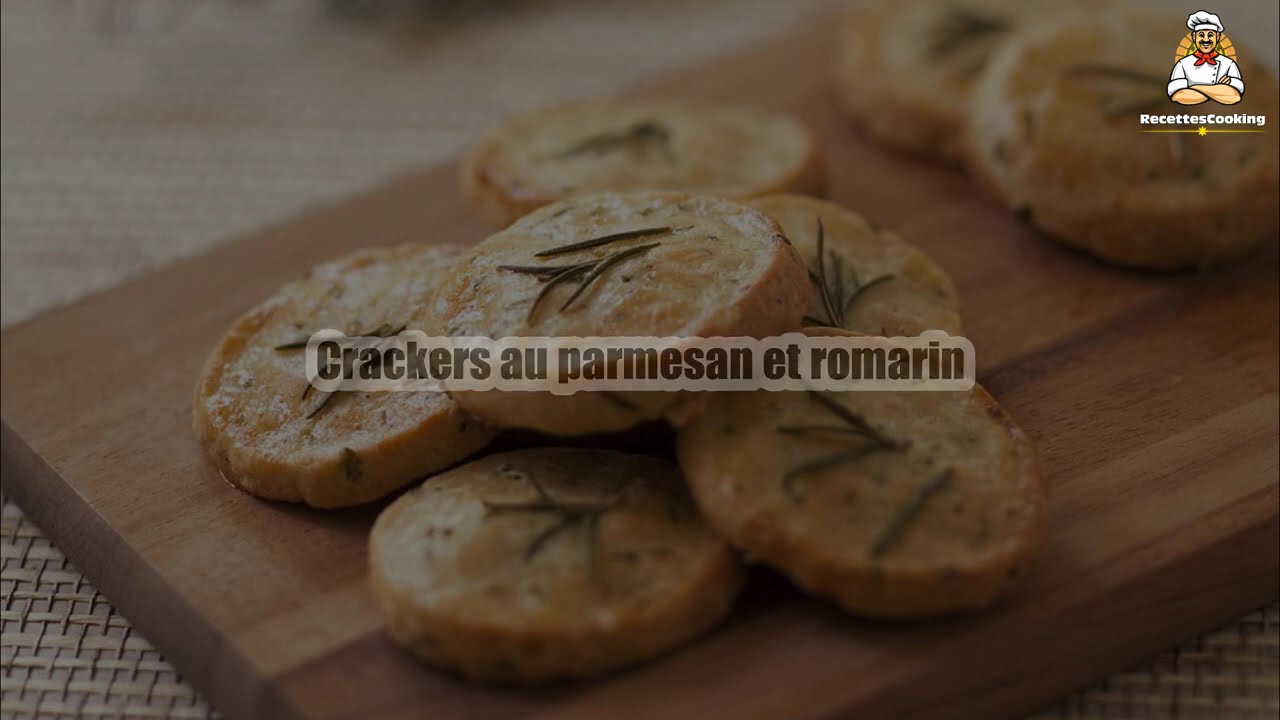 Recette : Crackers au parmesan et romarin