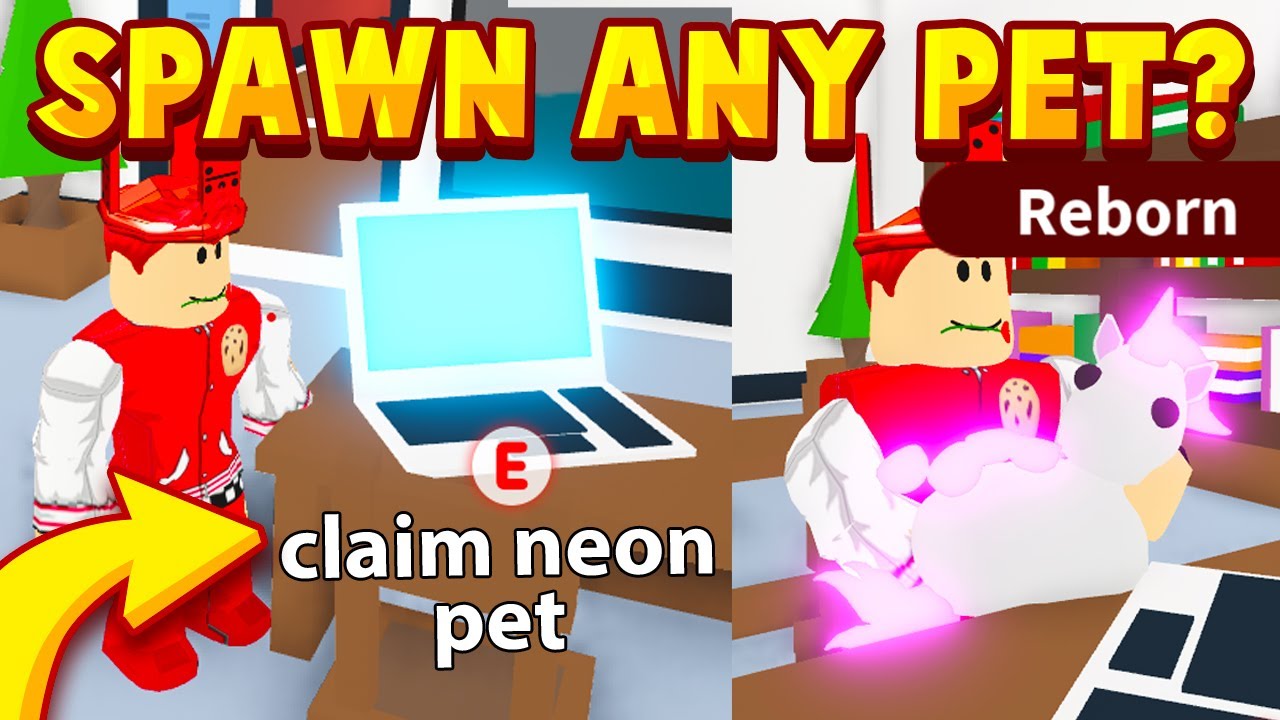 *SECRET* SPAWN NEON LEGENDARY PET WITH A GLITCH! Adopt Me Roblox Trying Viral Hacks