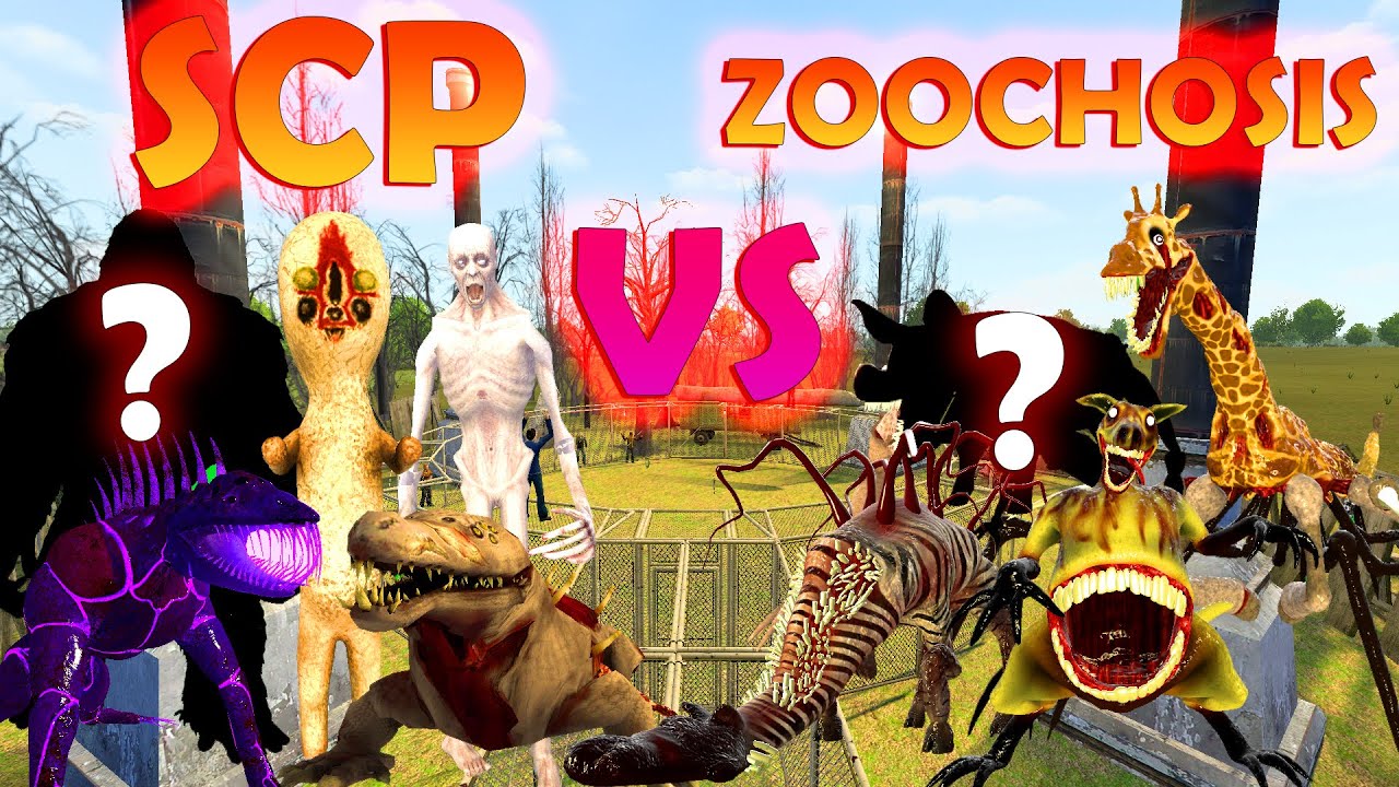 ZOOCHOSIS MONSTER Vs. SCP all team ? SIAPAkah yang terKUAT ? di game garrys mod
