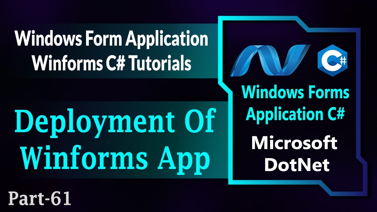 61 | How To Deploy OR Publish Windows Forms C# Application With Database | Deployment (Hindi/Urdu)