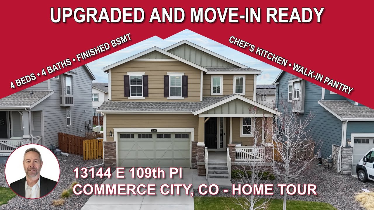 Upgraded 4-Bed Home with Chef’s Kitchen & Finished Basement  Turnberry Commerce City North