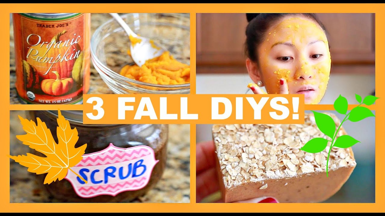 3 FALL DIYS! DIY PUMPKIN SPICE SOAP, DIY PUMPKIN SPICE LATTE SCRUB, DIY PUMPKIN FACE MASK!