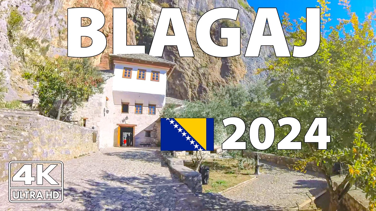 Благай Босния и Герцеговина Прогулка Walking Tour ☀️ 4K с Субтитрами